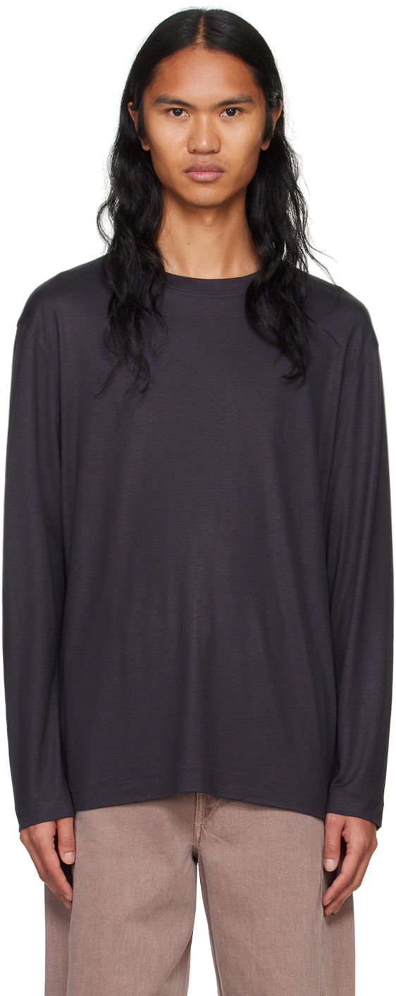 Majica kratkih rukava LEMAIRE Lemaire Men's Long Sleeve T-Shirt Smeđa | TO1296 LJ1026