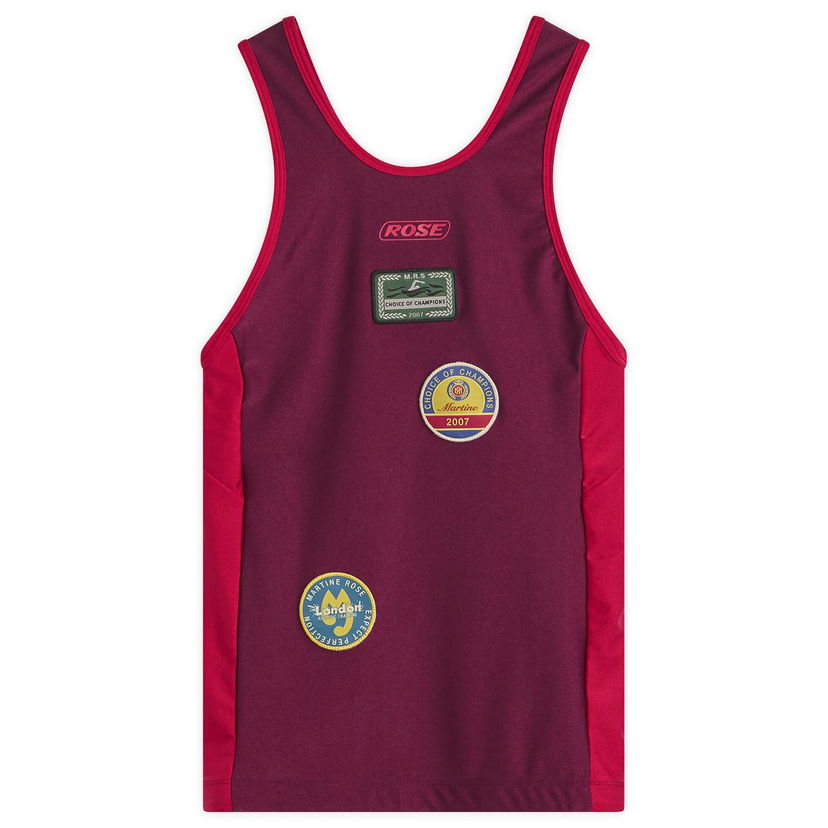 Majica bez rukava Martine Rose Martine Rose Badge Vest, Size Large Tamnocrvena | 661JT06102-RED