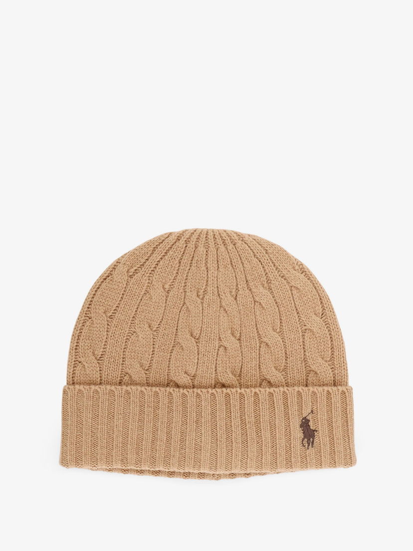 Kapica Polo by Ralph Lauren Cable Knit Beanie Smeđa | 449959346005