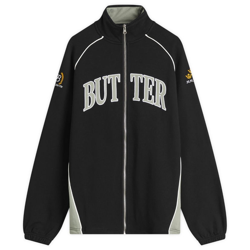 Vjetrovka Butter Goods Butter Goods Crown Applique Track Jacket Crna | BG251601-BLK
