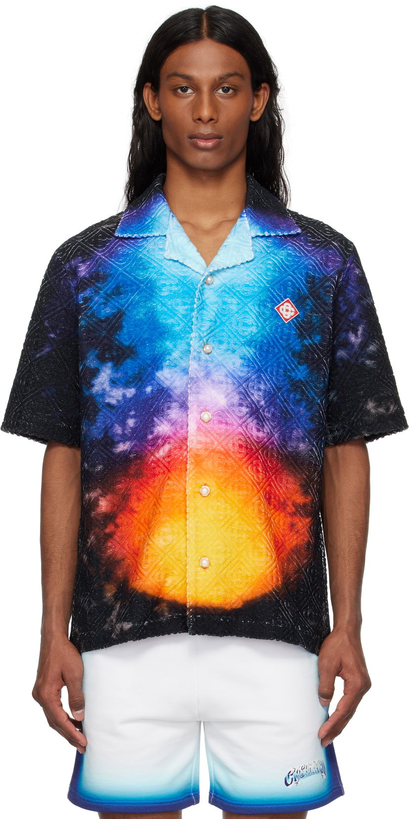 Košulja Casablanca Casablanca Gradient Towelling Resort Shirt Višebojno | MS25-SH-166-01