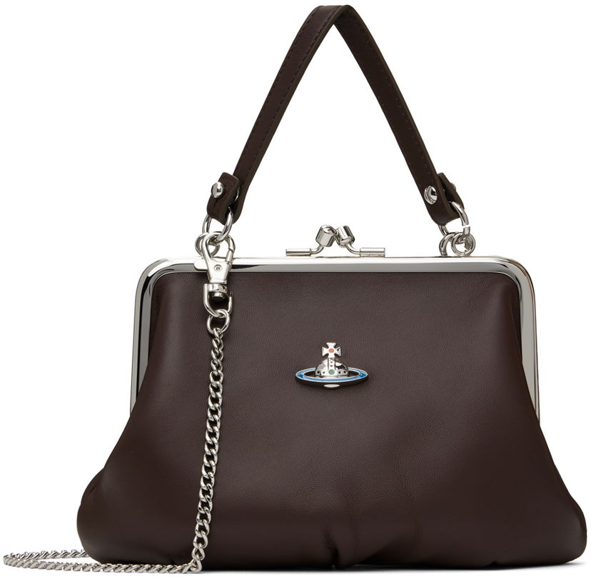 Ručna torbica Vivienne Westwood Vivienne Westwood Granny Frame Bag Smeđa | 4B010005W-L001L-