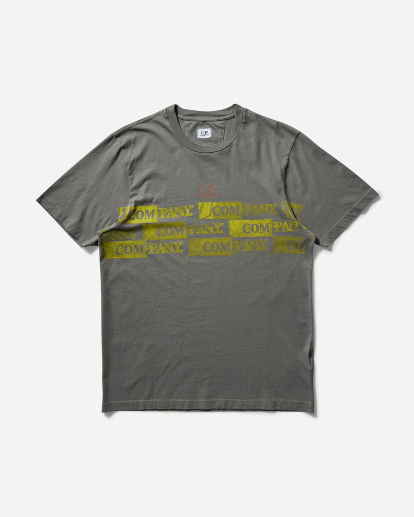 Majica kratkih rukava C.P. Company Horizontal Logo T-Shirt Siva | 18CMTS309A-005431G 935