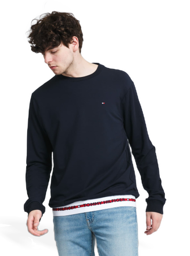 Dukserice Tommy Hilfiger HWK LongSleeve Track Top Tamnoplava | UM0UM01928DW5