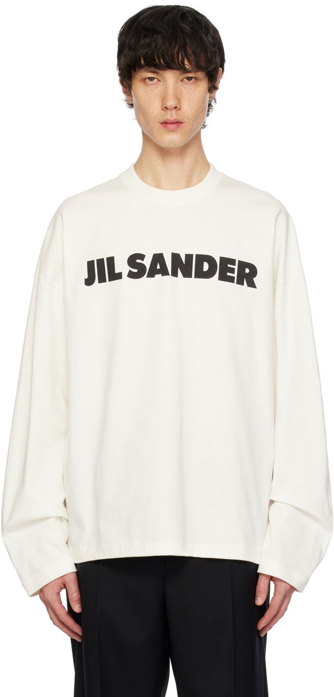 Majica kratkih rukava Jil Sander Printed T-Shirt Bijela | J22GC0136_J45148