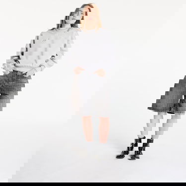 Dukserice adidas Performance Mercedes Cropped Sweatshirt Siva | JW3480, 3