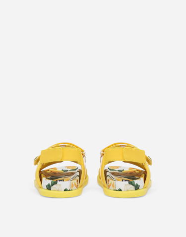 Tenisice i cipele Dolce & Gabbana Spandex Fabric Floral Print Sandals Žuta | D11238AA975HA3VO, 2
