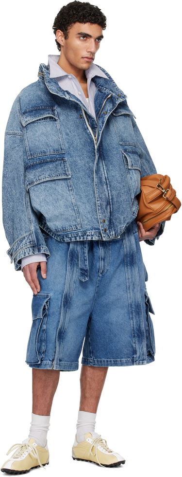 Jakna HED MAYNER Hed Mayner Flap Pocket Denim Jacket Plava | HMMA67024A-HA190, 3