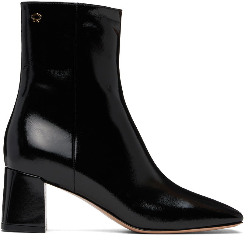 Tenisice i cipele Gianvito Rossi Freeda Leather Ankle Boots Crna | G73028-55RIC-NUI