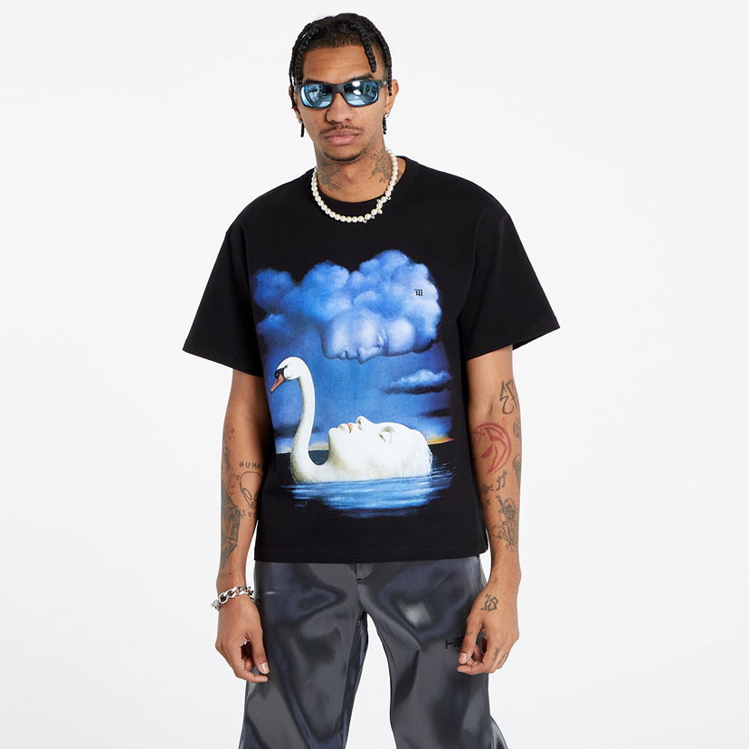 Majica kratkih rukava MISBHV La Donna Del Lago T-Shirt Crna | 3120EX005
