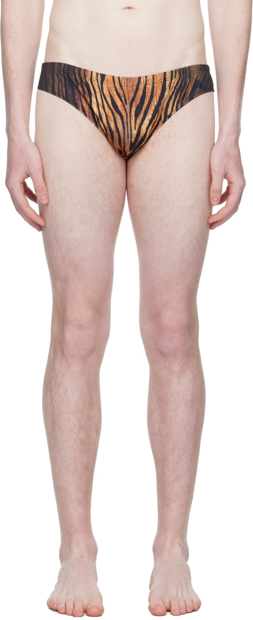 Kupaći kostimi Jean Paul Gaultier Jean Paul Gaultier 'The Wood' Swim Briefs Smeđa | 25/03-M-SW072-J009P-0060