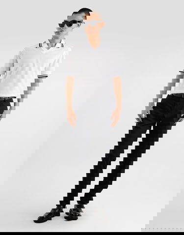 Polo majica Dolce & Gabbana Dolce & Gabbana Piqué Polo Shirt 52 Bijela | G8SX9THU7UTW0800, 1