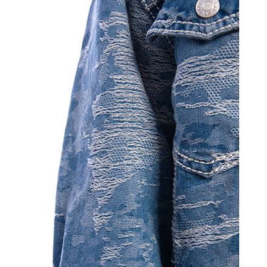Jakna Karl Kani Karl Kani OG K Distress Camo Denim Jacket Plava | KK-60710032, 4