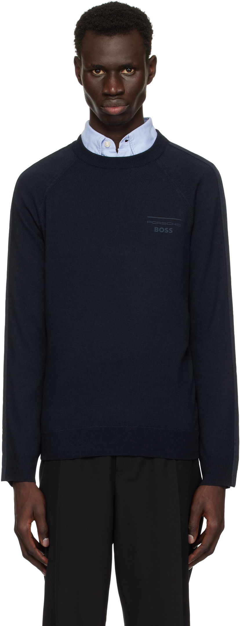 Džemper BOSS Porsche Edition Logo Sweater Tamnoplava | 50531197