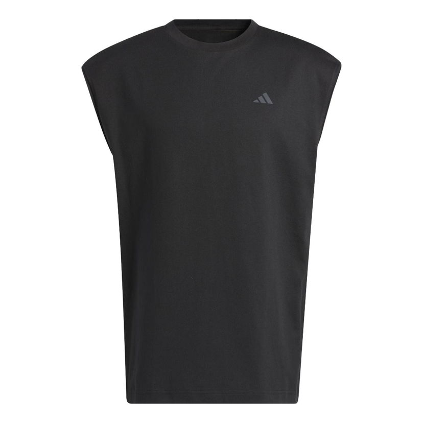 Majica bez rukava adidas Originals Men's Select Warm-Up Tank Top Crna | IM4220