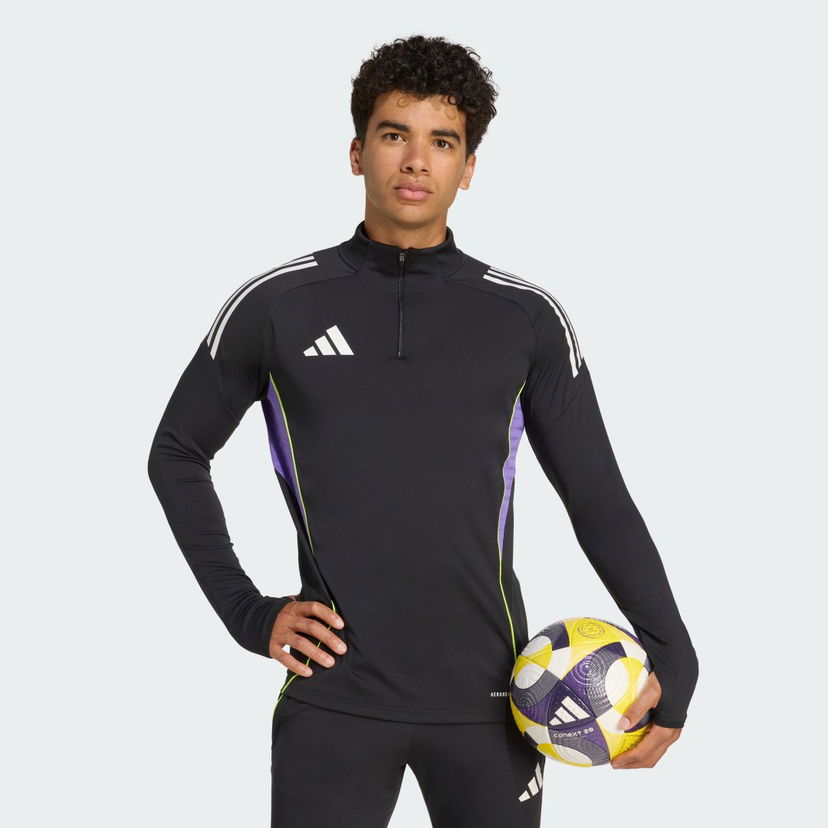 Dukserice adidas Performance Tiro 25 Competition Training 1/4 Zip Top Crna | JW4350