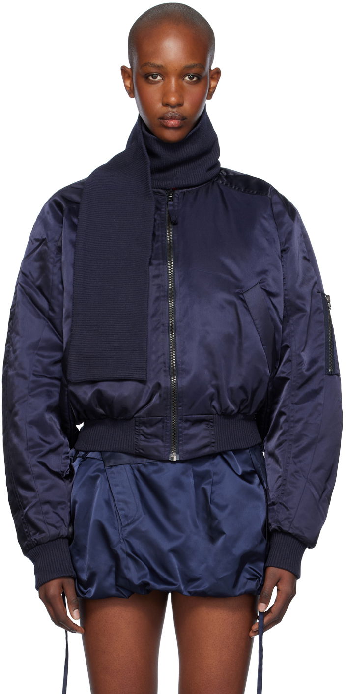 Bomber jakna Ottolinger Ottolinger Scarf Bomber Jacket Tamnoplava | 1090604221