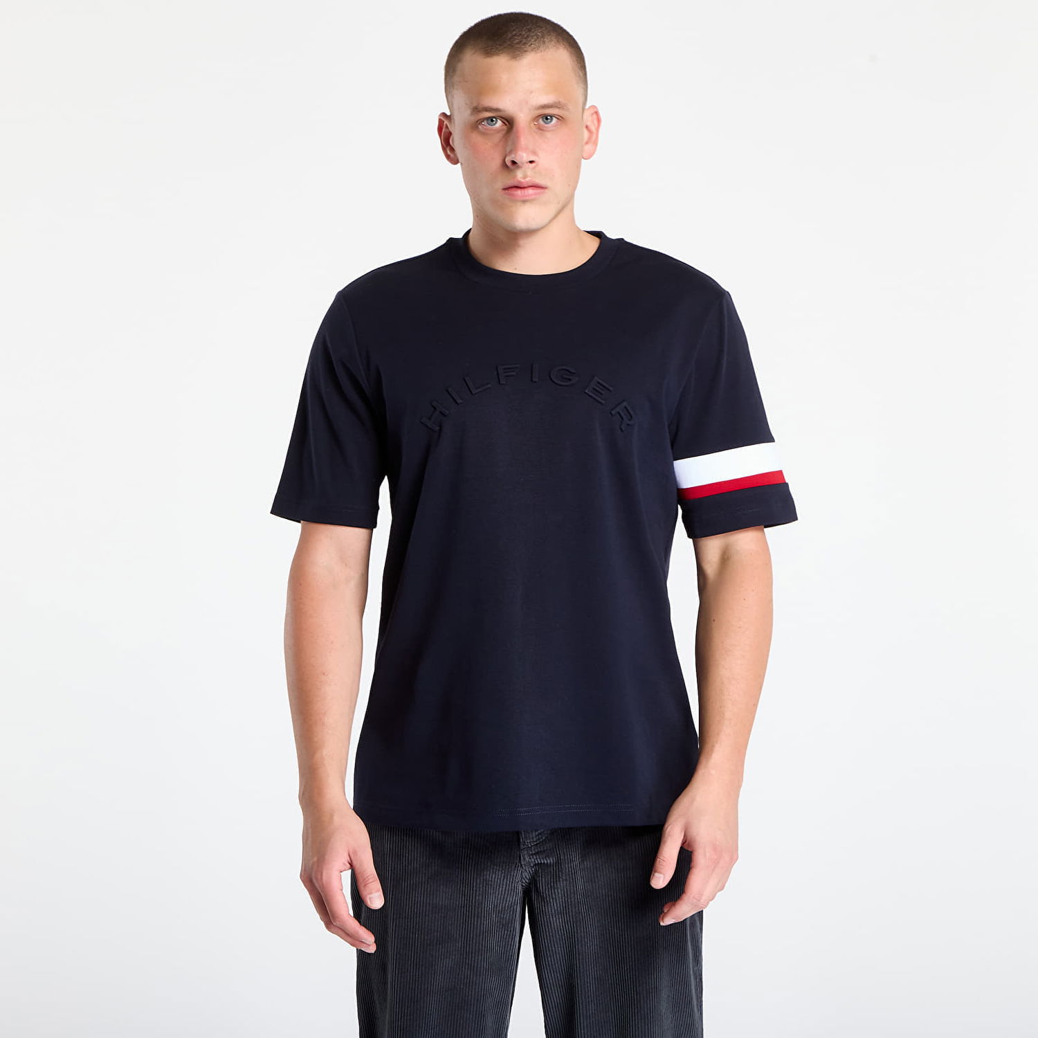 Majica kratkih rukava Tommy Hilfiger T-shirt Rwb Insert Tee Desert Sky Tamnoplava | MW0MW40018-DW5, 0