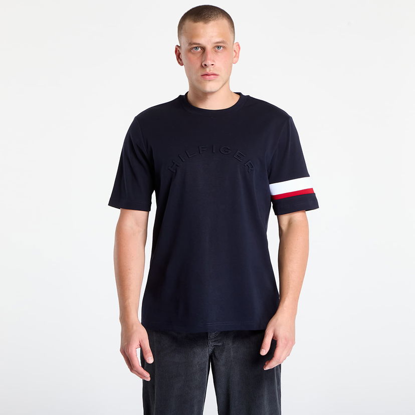 Majica kratkih rukava Tommy Hilfiger T-shirt Rwb Insert Tee Desert Sky Tamnoplava | MW0MW40018-DW5
