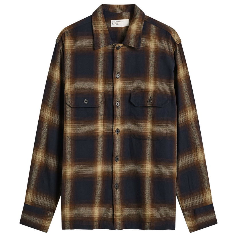 Košulja Universal Works Universal Works Canyon Check Utility Shirt, Size Small Smeđa | 33168-NVY