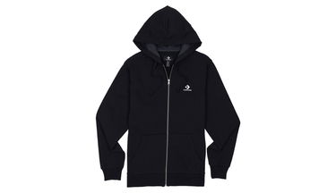 Dukserice Converse Embroidered Full-Zip Hoodie Crna | 10020341-A01, 0