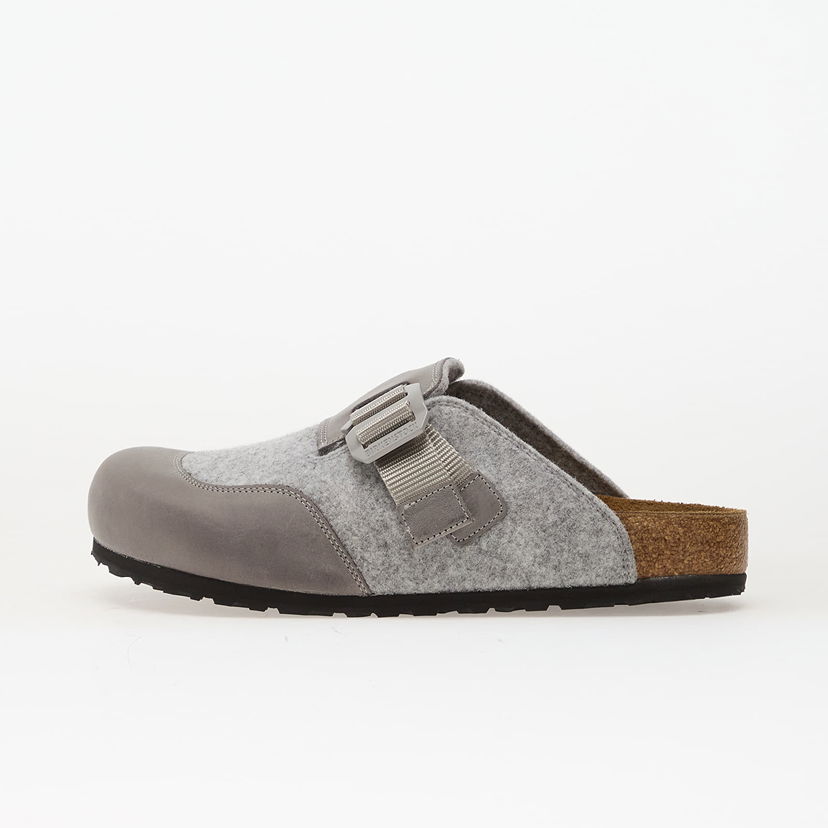 Tenisice i cipele Birkenstock Boston Nova Felt Leather Textile Clog Siva | 1030202