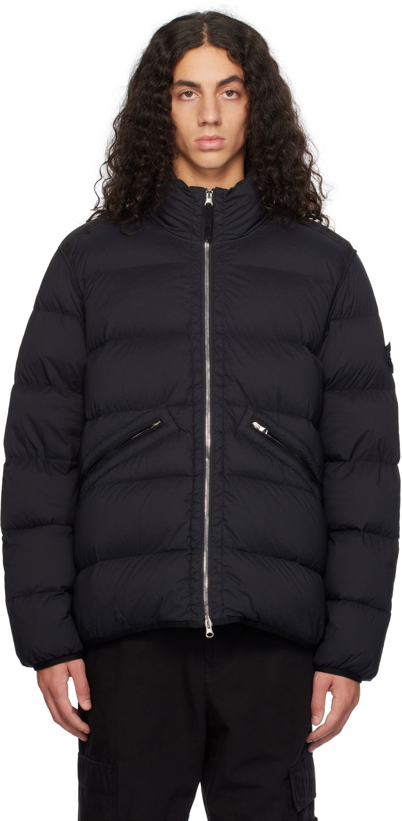 Pernata jakna Stone Island Stone Island Seamless Tunnel Nylon Down Jacket Crna | 811543028