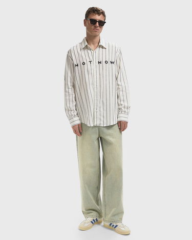 Košulja By Parra PANGAIA Not Now Striped Shirt Bijela | 53435, 1