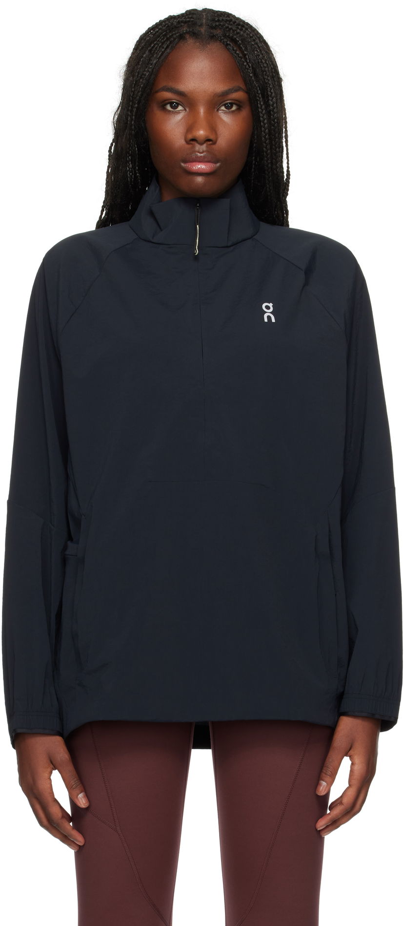 Jakna On Running Half-Zip Jacket Crna | 1WE30410553