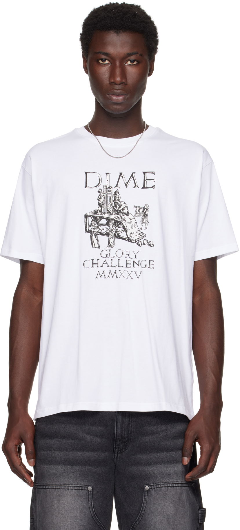 Majica kratkih rukava Dime Dime Glorious Graphic T-Shirt Bijela | DIMESU2561WHT