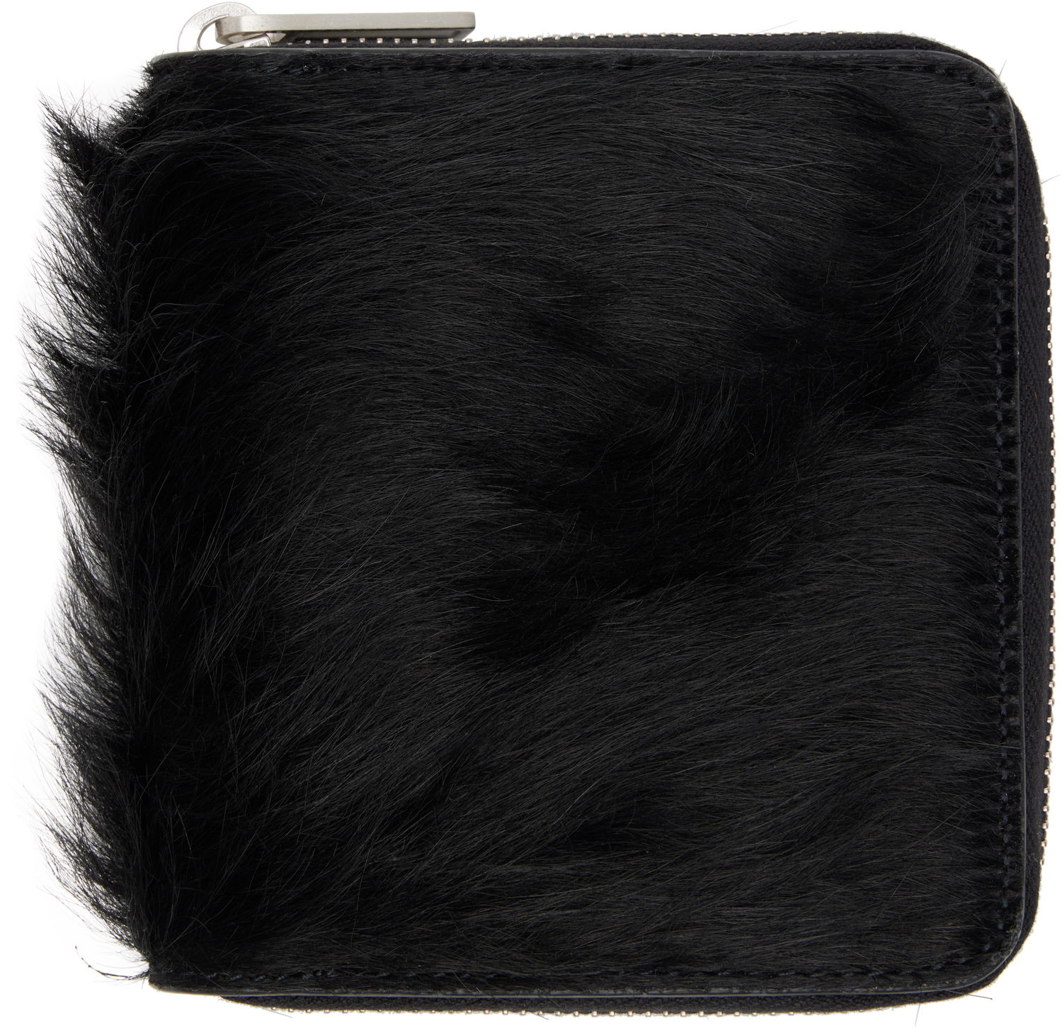 Novčanik Rick Owens Concordians Furry Zipped Wallet Crna | RR02E1416 LHL, 0