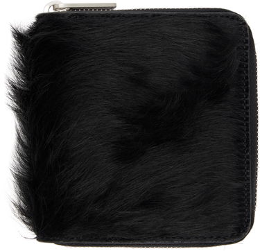 Novčanik Rick Owens Concordians Furry Zipped Wallet Crna | RR02E1416 LHL, 0