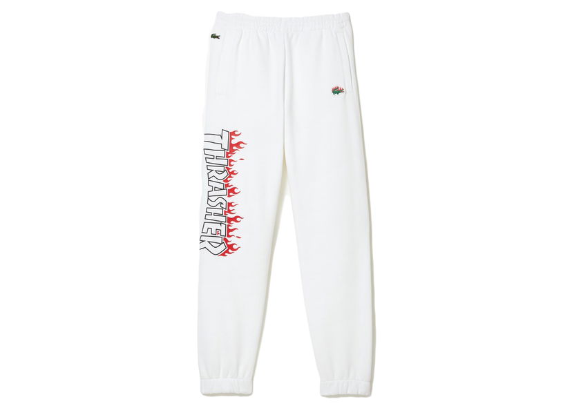 Trenirka Lacoste Thrasher x Oversized Track Pants Bijela | XH7102L-001