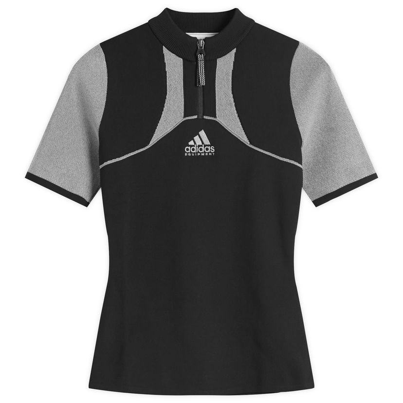 Majice i majice bez rukava adidas Originals Short Sleeve Knit Top Crna | JW7343