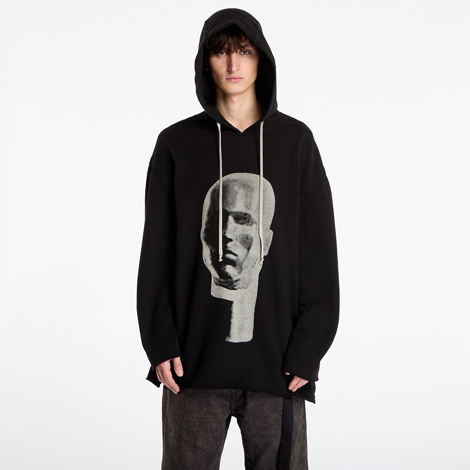 Dukserice Rick Owens Rick Owens DRKSHDW Peter Graphic Hoodie Crna | DU02E7280 FEP1P 0908, 0