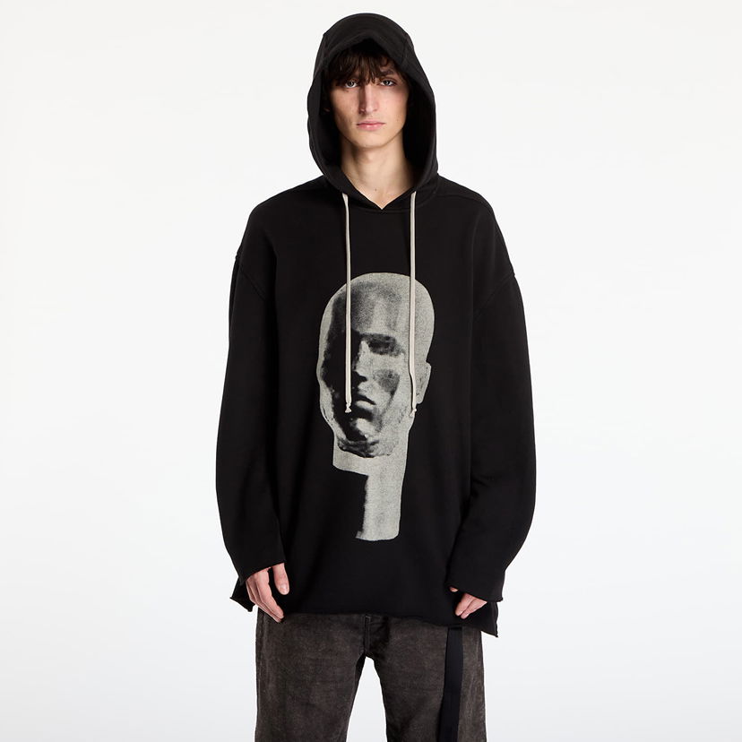 Dukserice Rick Owens Rick Owens DRKSHDW Peter Graphic Hoodie Crna | DU02E7280 FEP1P 0908
