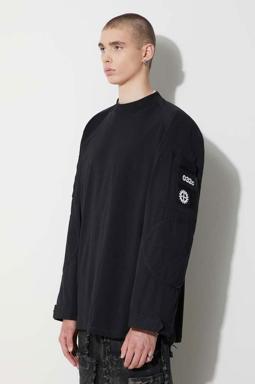 Majica kratkih rukava 032C Long Sleeve T-Shirt Crna | FW23.C.1080