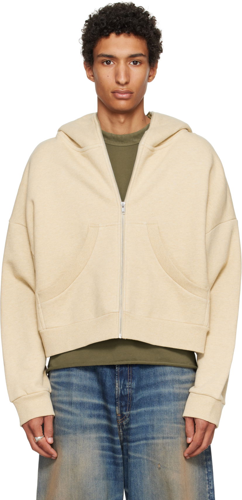 Dukserice Entire Studios Entire Studios Eternal Zip Hoodie Bež | ES2202TP