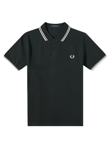 Polo majica Fred Perry Twin Tipped Polo Tee Zelena | M3600-T50