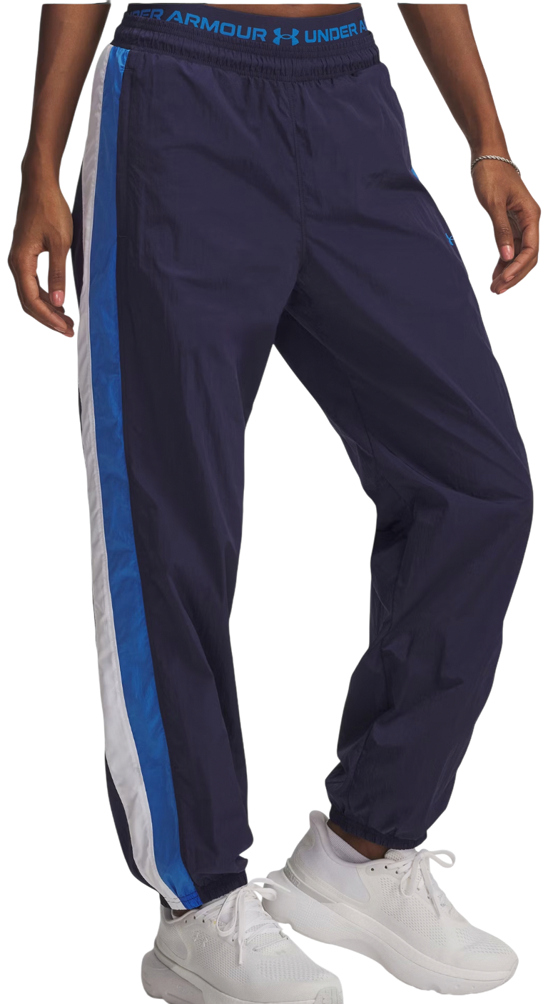 Trenirka Under Armour Icon Crinkle Side-Stripe Track Pants Tamnoplava | 6007112-403
