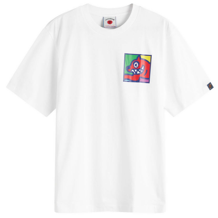 Majica kratkih rukava BBC IceCream Pop Art Running Dog Graphic Tee Bijela | IC25256-WHT