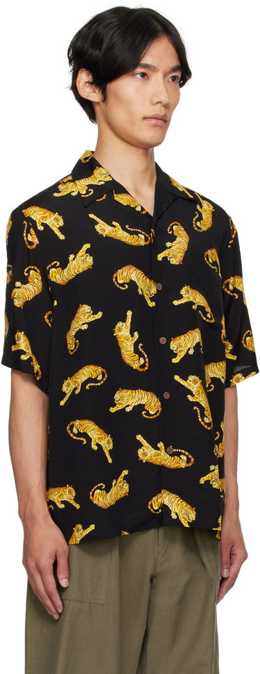 Košulja WACKO MARIA WACKO MARIA Tim Lehi Tiger Print Shirt Crna | 25SS-WMS-HI08, 1