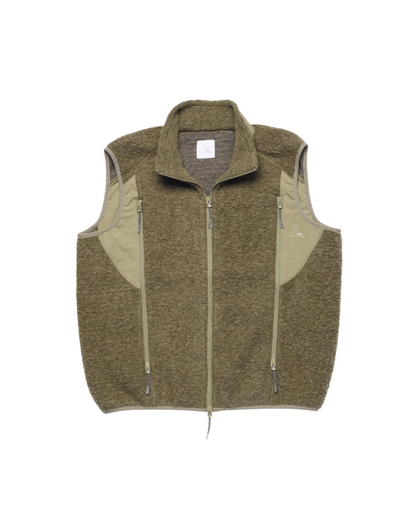 Prsluk ROA ROA Polar Fleece Vest Zelena | RBMW062FA44-GRN0025