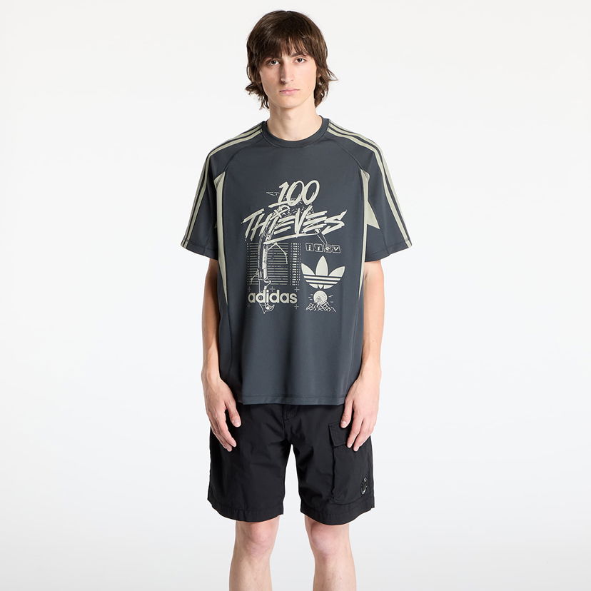Majica kratkih rukava adidas Originals 100 Thieves T-Shirt Siva | JM3259