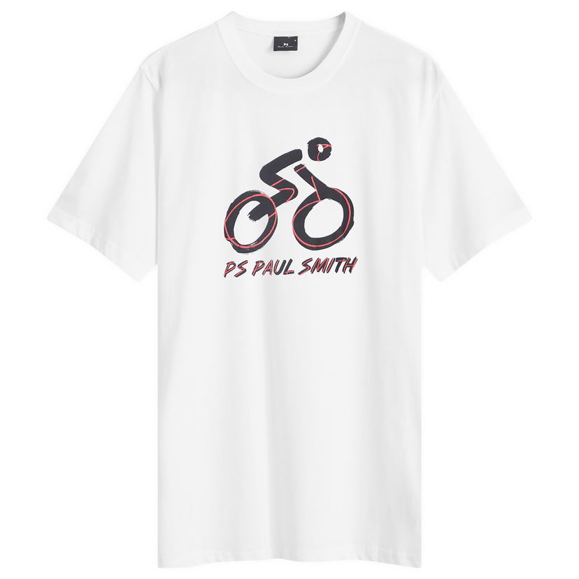 Majica kratkih rukava Paul Smith PS Paul Smith Bike Graphic T-Shirt, Size Large Bijela | M2R-011R-PP4960-01