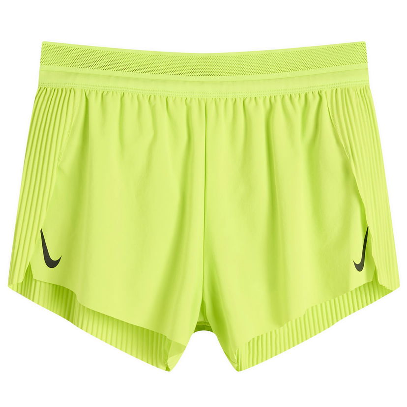 Kratke hlače Nike Aeroswift 3" Running Shorts with Perforated Waistband and Pleated Sides Žuta | FN2328-389