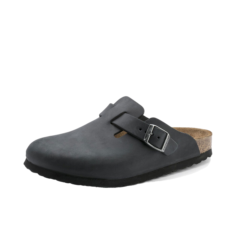 Tenisice i cipele Birkenstock Boston Oiled Leather Crna | 59463