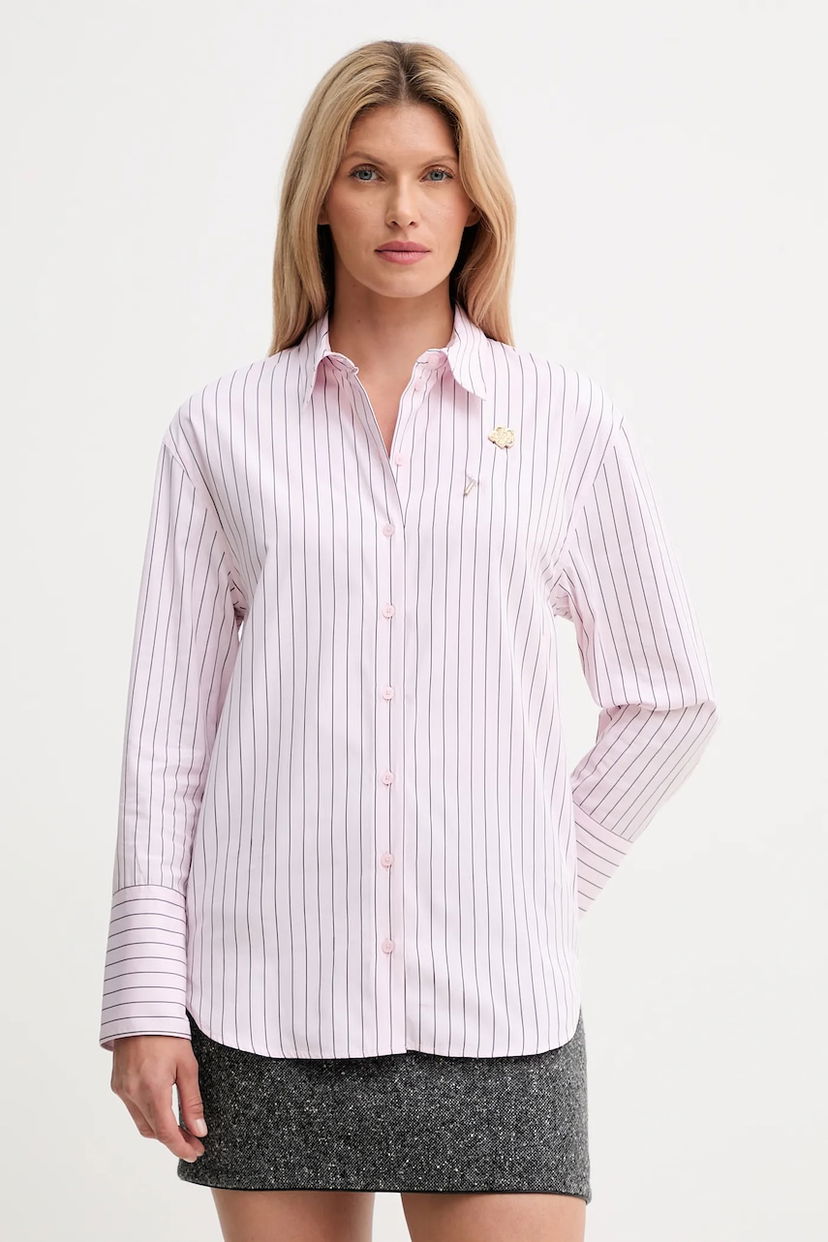 Košulja KENZO Kenzo Relaxed Fit Striped Shirt Ružičasta | FF62CH2549LU