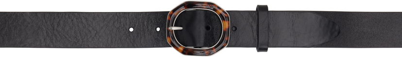 Pojasevi rag & bone Rag & Bone Audrey Tortoiseshell Buckle Leather Belt Crna | WJW25SB1043LE43
