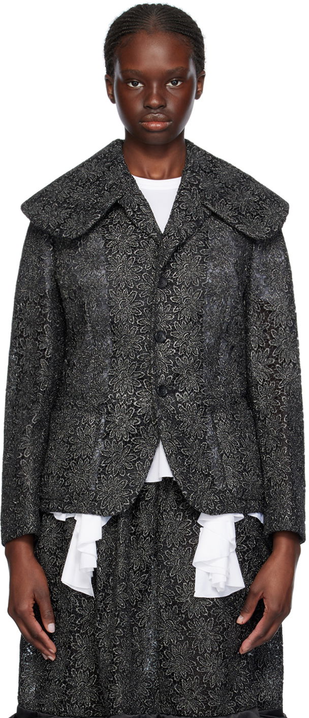 Jakna Comme des Garçons Comme des Garçons Floral Jacket Crna | RM-J022-051